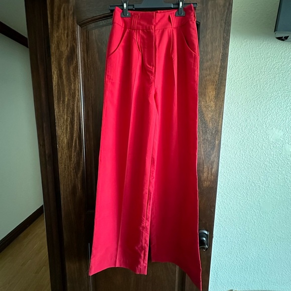 Kardashians Kollection Spring 2012 High Waist Wide Leg Red Pants - Picture 10 of 10